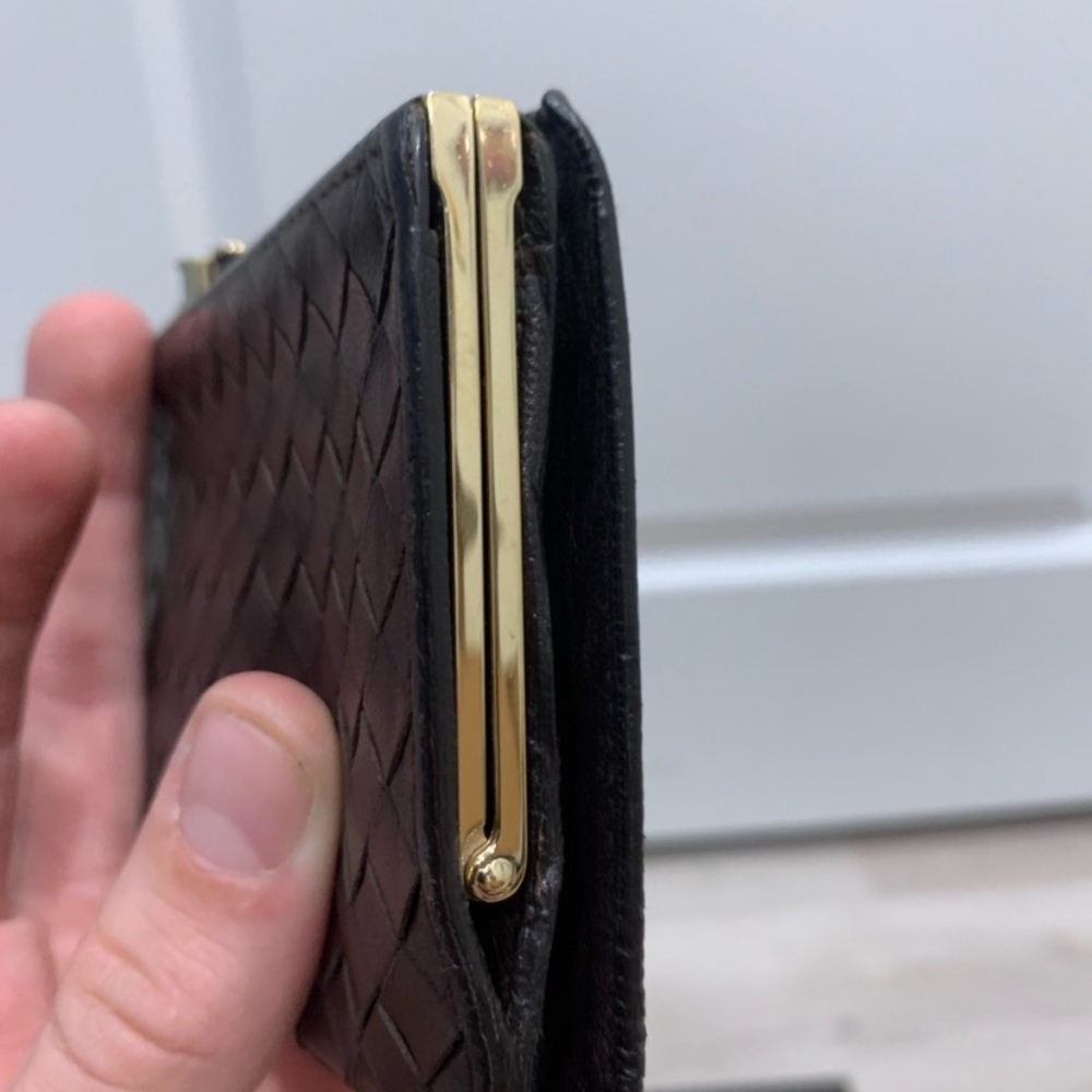 Bottega Veneta Intrecciato Dark Brown Wallet with Coin Purse - Picture 9 of 10